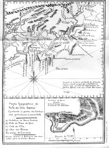 Planta topográfica de Santos - Calixto 1922 p132